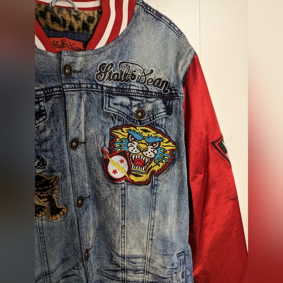 8th Dstrkt x Stall & Dean letterman style jacket- size L - Picture 4 of 13